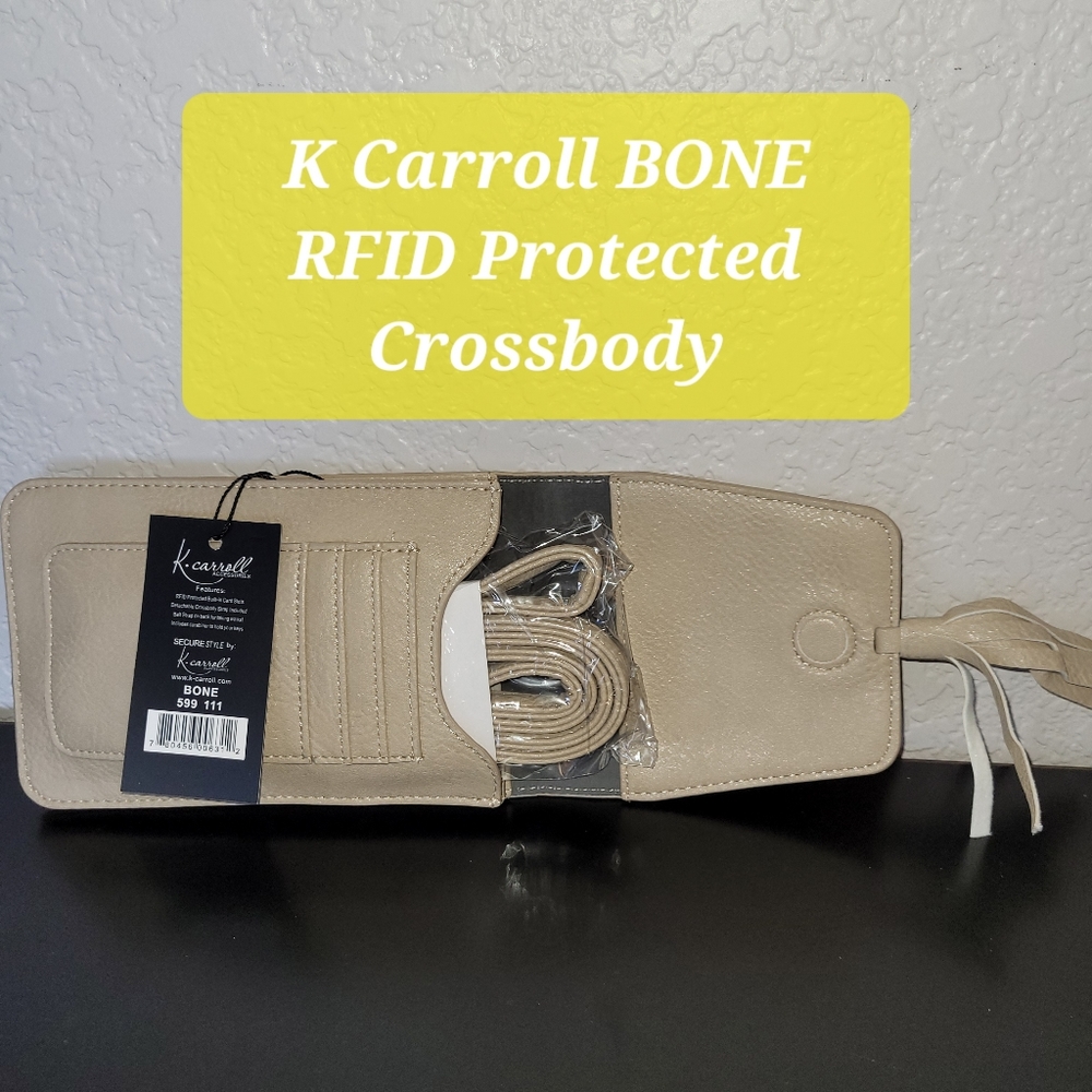 K Carroll RFID Protected Crossbody BONE